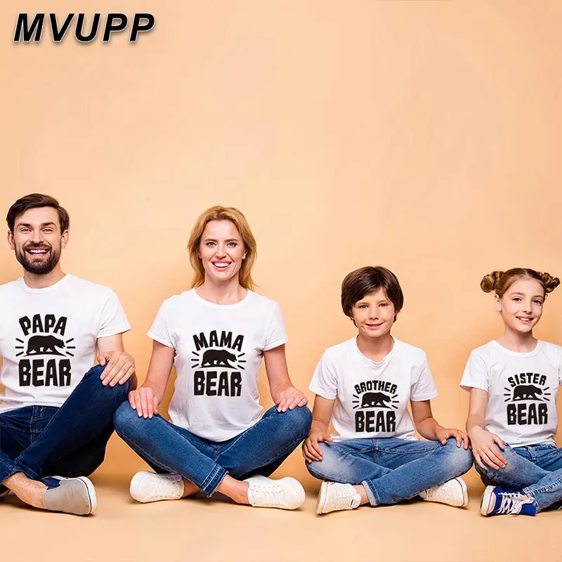 Футболка Модная одежда Одинаковые комплекты для семьи Детская футболка папы