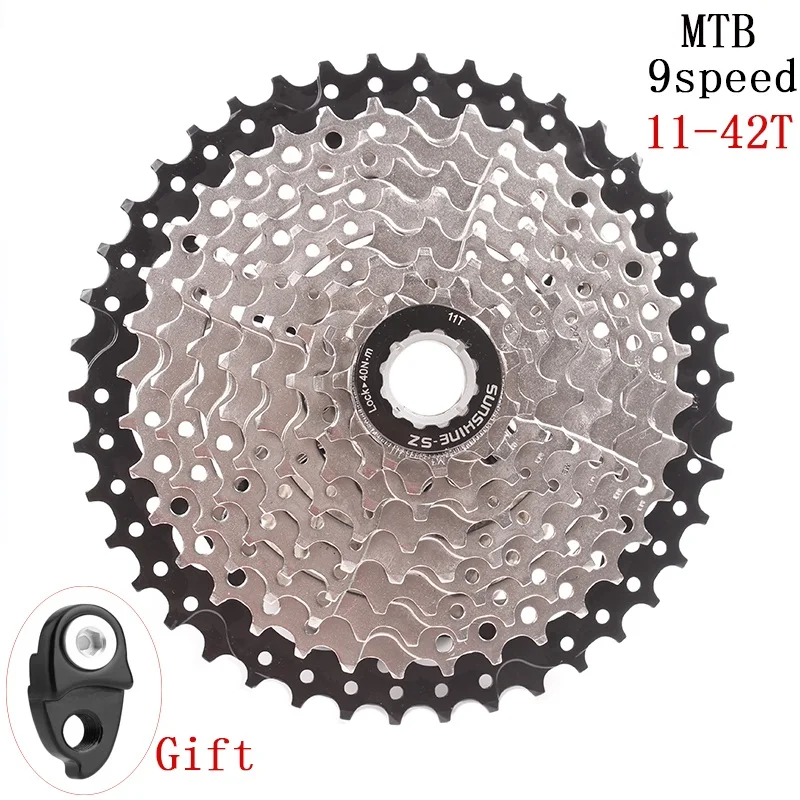 SUNSHINE SZ MTB 9 s 27 Скорость 11 42 т свободного хода горный велосипед Запчасти кассета