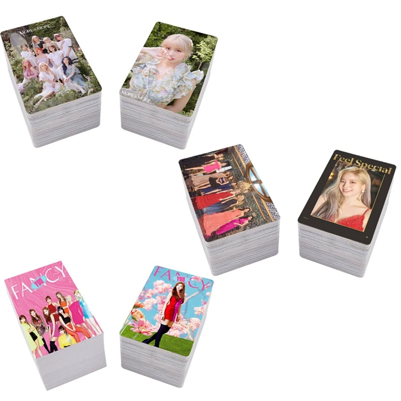 

100pcs/set Fashion Kpop TWICE Feel special Fancy You New Album Mini 9th Album MORE&MORE HD Kpop Photo Card TWICE Sticker