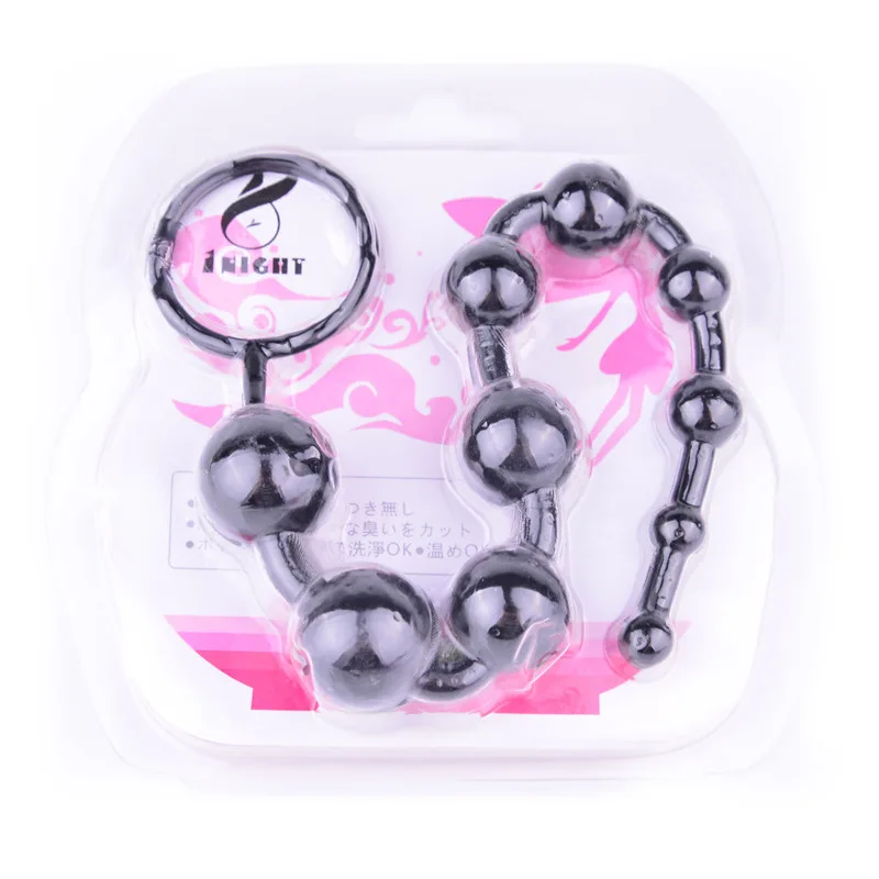 Dildo Soft PVC Anal Plug Beads Long Orgasm Vagina Clit Pull Ring Ball Butt Toys Adults Women Stimulator Sex Accessorie |