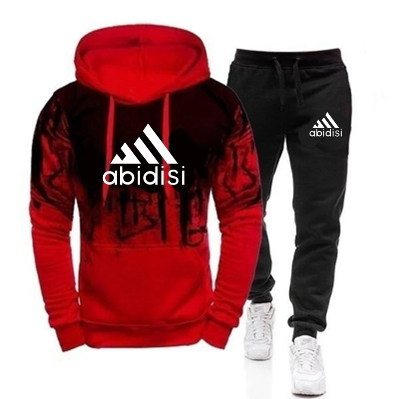 

New Autumn And Winter Men's Sets Hoodies+Pants Harajuku Sport Suits Casual Sweatshirts Tracksuit 2020 Brand Sportswear