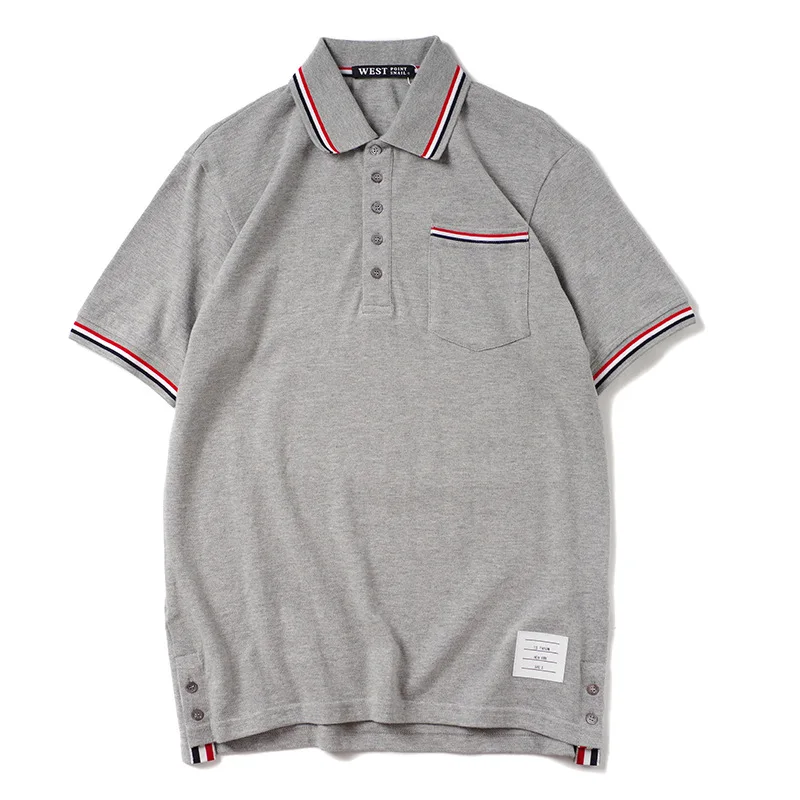 

High New 2021 Unisex High Classic Red Striped luxury Fashion Casual Polo Shirts Shirt Skateboard Cotton Polos Top Tee S-2XL #AC8