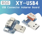 Распределительная плата с разъемом USB для разъема USB Type-c Micro USB Female USB 2,54-4P тестовая плата для проверки передачи XY-USB4