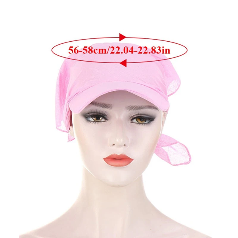 Женская шляпа с полями Durag солнцезащитный козырек завязываемым тюрбаном шапки