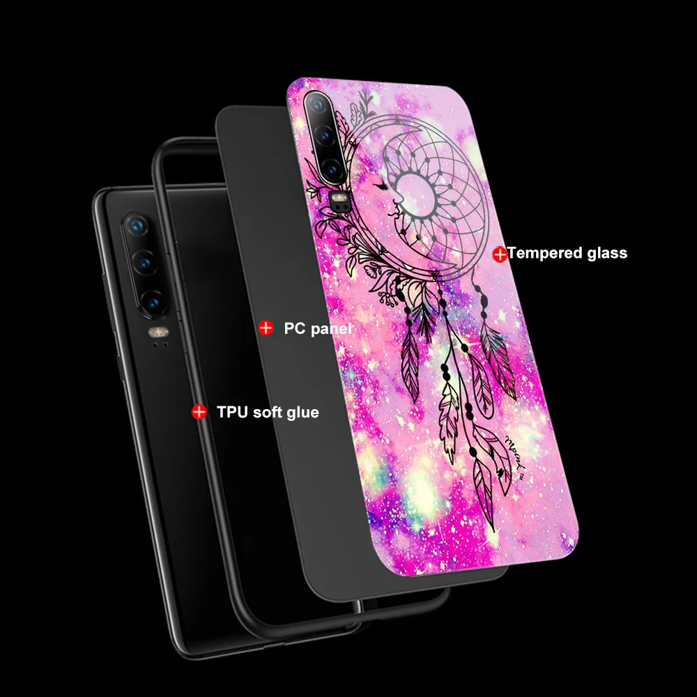 

Dreamcatcher Case for Huawei P30 P20 P40 Lite Pro P Smart Plus 2019 Honor 30 20 10 Pro Mate 40 30 20 Lite Pro Glass Phone Cases