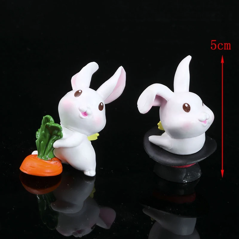

6Pcs/Set Little White Rabbit Figure Toys for Kids Cute Cartoon Rabbit Desk Office Ornaments Children Birthday Gifts