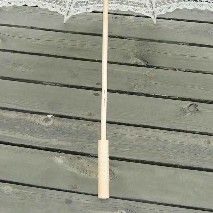 Элегантный бежевый кружевной зонт деревянный реквизит для фотосъемки милые Азия