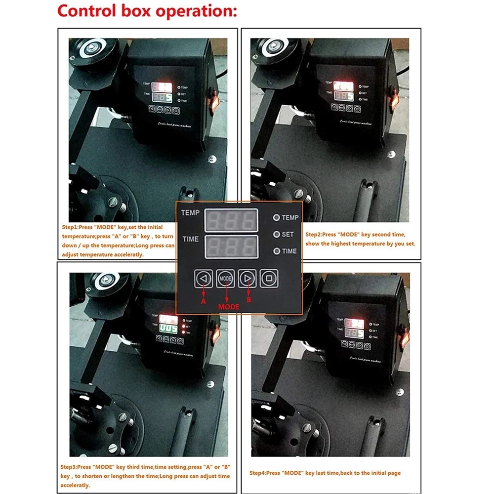 5 в 1 комбинированный Многофункциональный тепловой сублимацией Пресс машина для