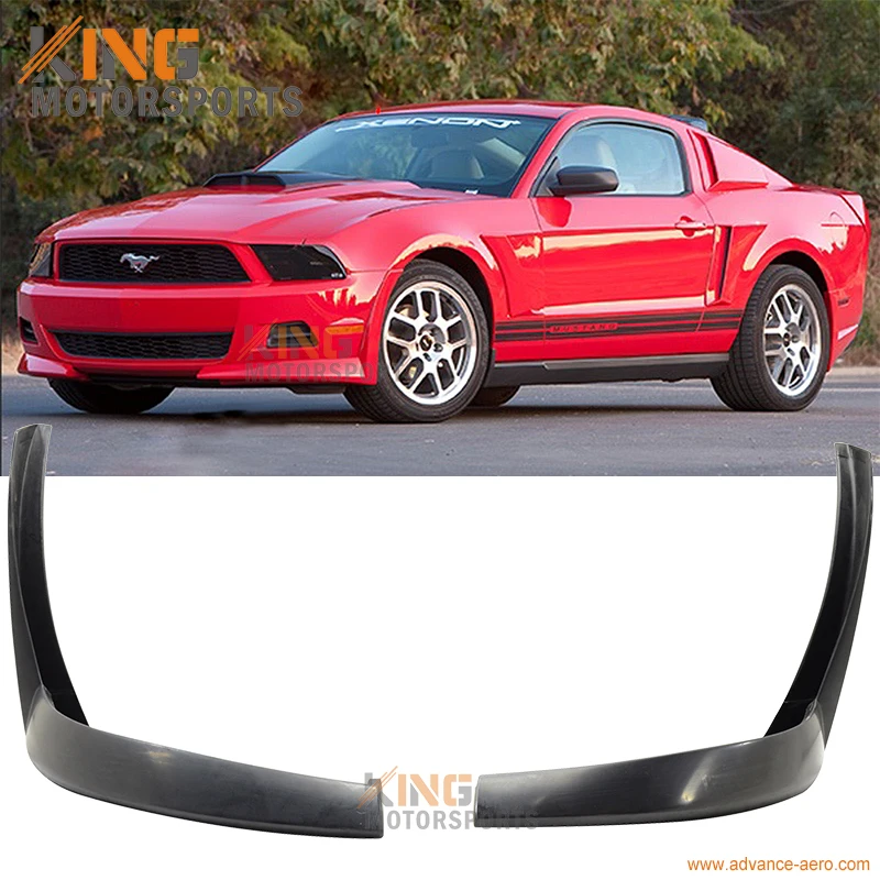 Подходит для 2010-2012 Ford Mustang V6 XE Style передний 2 шт бампер спойлер подбородка Splitter Bodykits