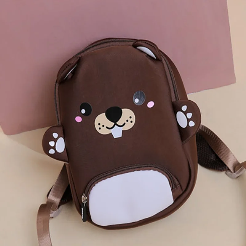 Детский хлопковый рюкзак с животными 3D брендовый дизайнерский школьный ранец