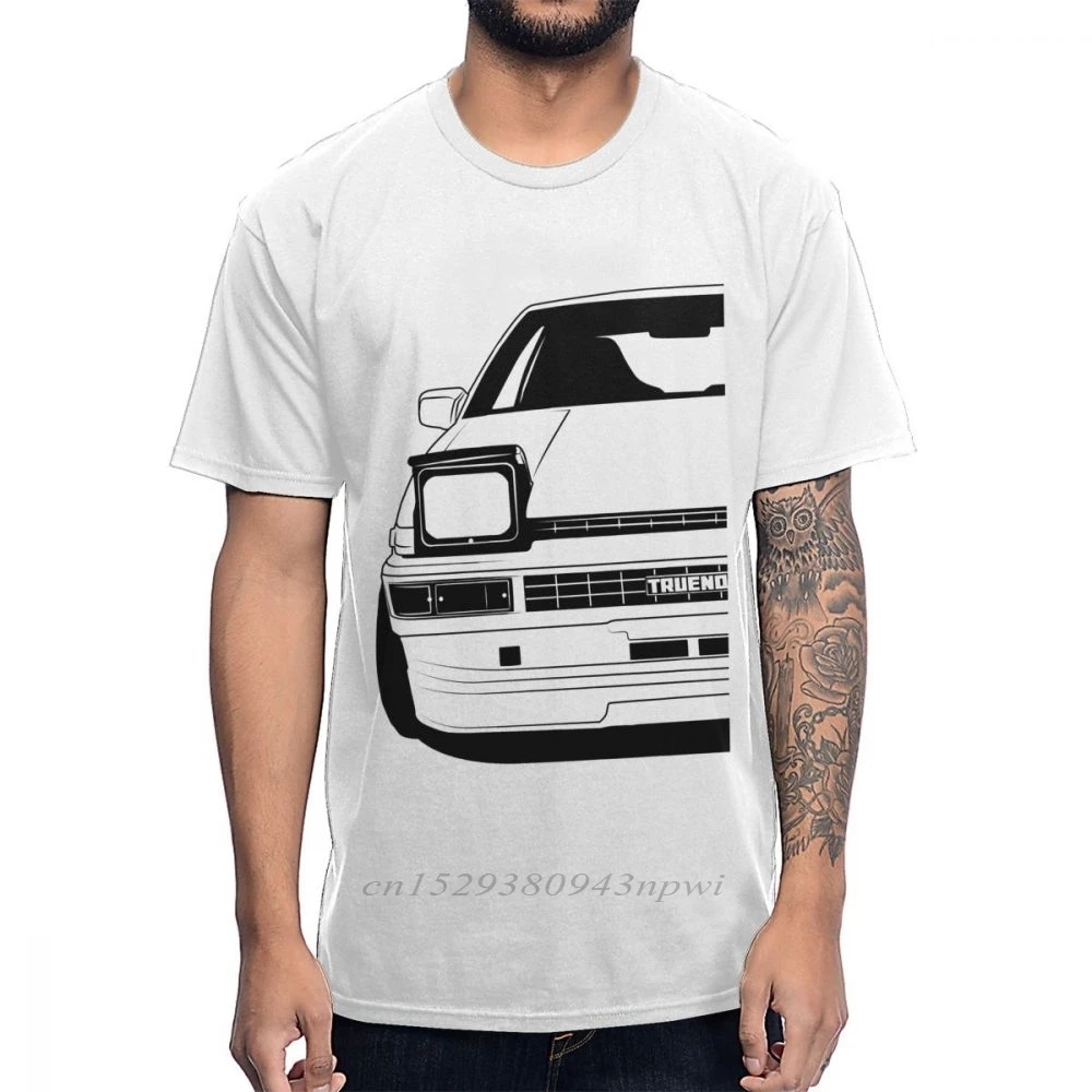 Футболка с японским аниме Initial D AE86 Car Drift магазин Fujiwara Tofu новый дизайн летняя