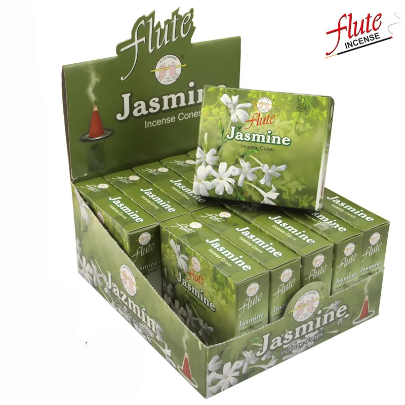 Jasmine Флейта 120 шт./кор. мульти-Стиль индийские Ладан конус дезодорант Защита окружающей среды ароматизатор Цветной дыма ароматизатор для дома - Аромат: Jasmine