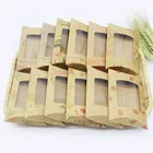 10 шт., 12,5x8x2 см, коробка для подушек сделай сам, спасибо, подарки, ананас с ПВХ-окном, витрина для ювелирных изделий