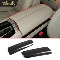 for bmw 7 series f01 f02 2009 14 carbon fiber center console stowing tidying armrest box protect stickers cover trim accessories