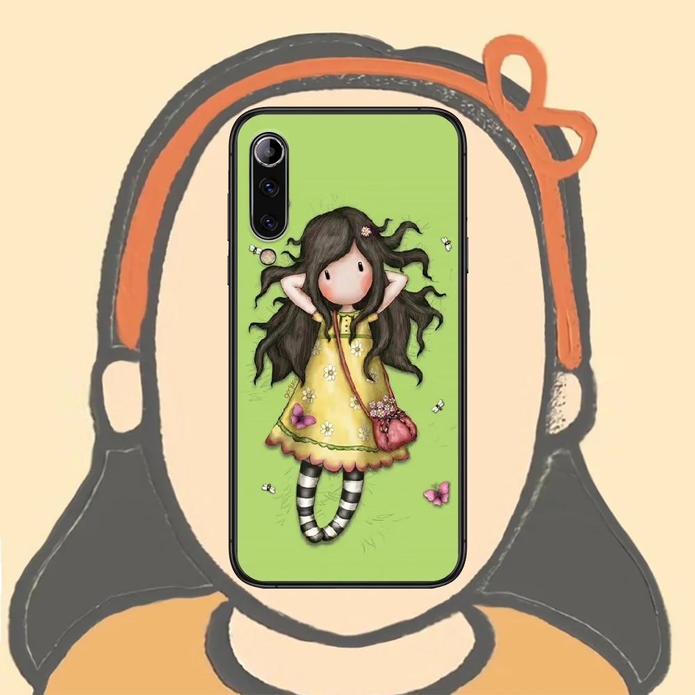 

Cartoon Santoro Gorjuss Phone Case For Xiaomi Mi Note 10 A3 9 MAX 3 A2 8 9 Lite Pro Ultra black Cell Pretty Shell Tpu Cover