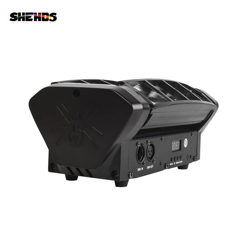 SHEHDS мини светодиодный светильник паук 8x6 Вт RGBW Бар луч движущаяся голова s для