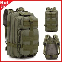 hot sale men outdoor military army 3p tactical backpack molle camping hiking trekking sport camouflage bag