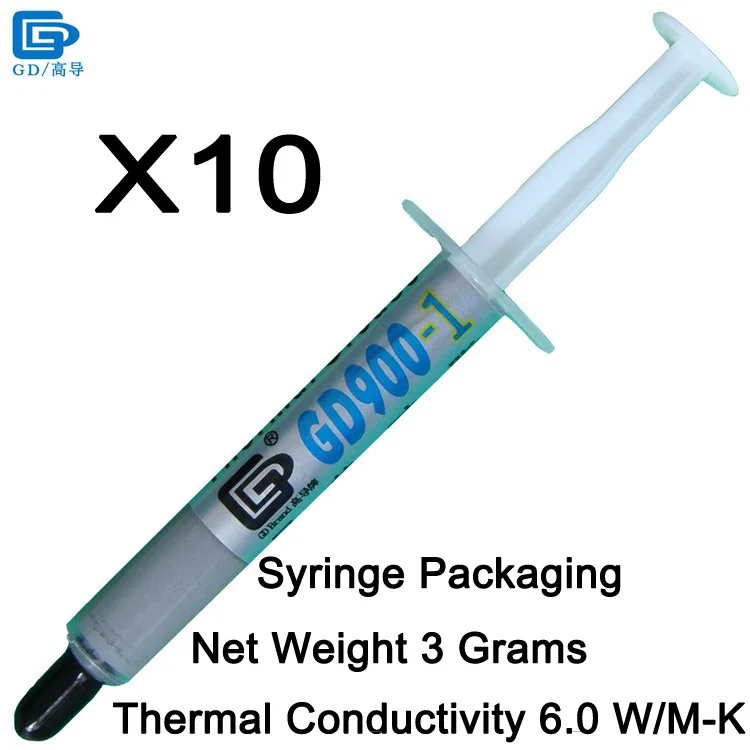 GD900-1-SY3 10Pieces GD900-1 Термальность смазочная паста пластырь теплоотвода, содержащий серебристо-CN30 CN150 SSY1 SY1 SY3 SY7 SY15 SY30 BX3 ST30 - Цвет лезвия: GD900-1-SY3 10Pieces