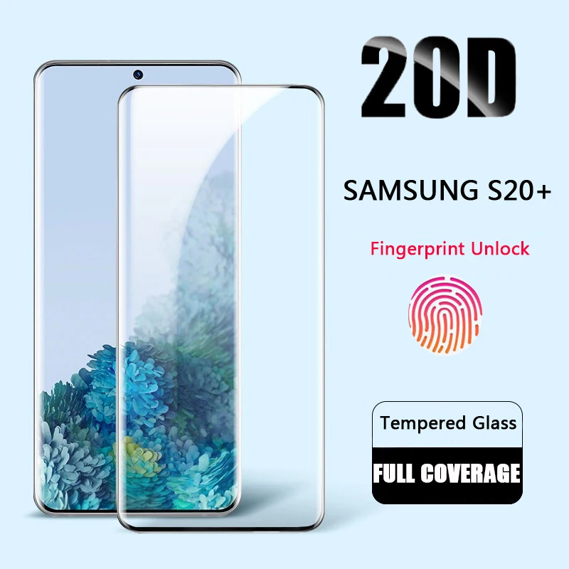 Закаленное стекло для Samsung Galaxy S20 Plus ультратонкая Защита экрана Note 10 S10 A30 A50