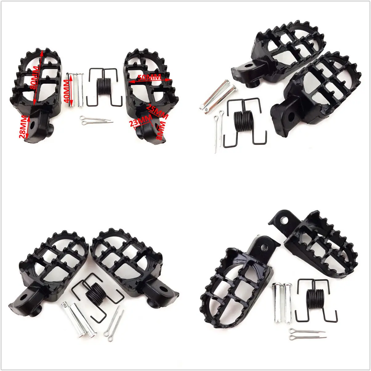 

Pegs Pedals Racing Replacement Footrest Accessories Aluminum Brake Folding