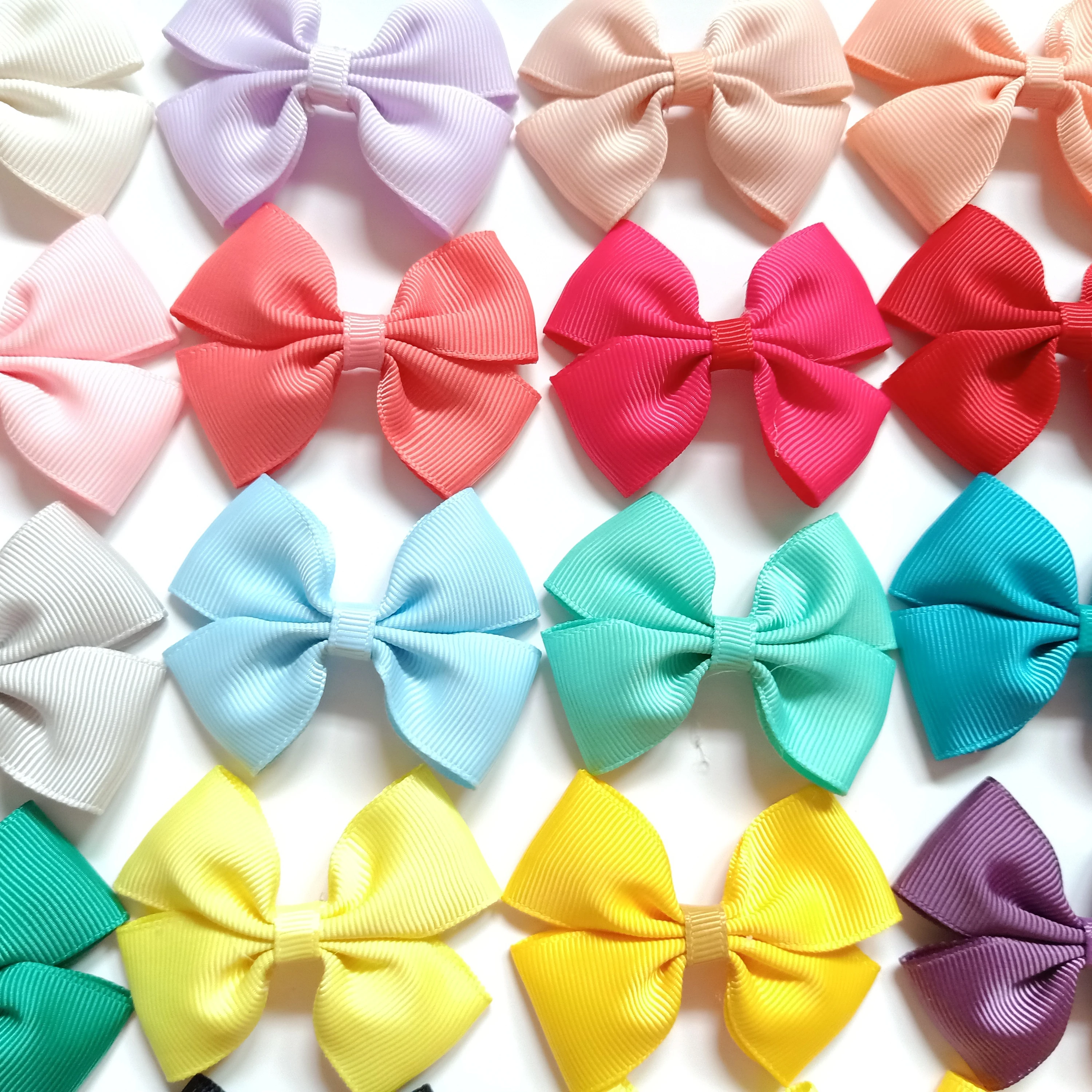 4PCS girls children hair clip ribbon bows hairclips kids hairpin accessories women headwear pins Barrettes bowknot |