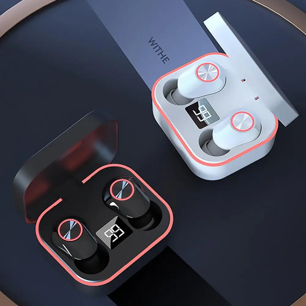 

M8 Bluetooth-compatible 5.1 Noise Reduction Wireless Earbuds Earphone for Phone RGB lighting effect breathing light Sports