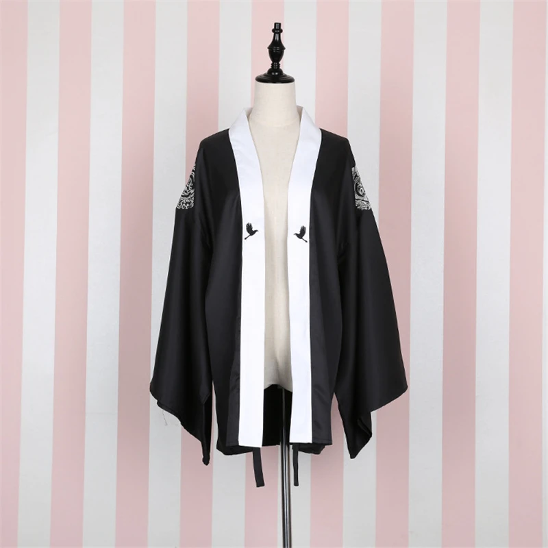 Japanese Style Kimono Dress for Women Traditional Clothing Retro Party Haori Crane Yukata Robe Cardigan Ukiyo-e Asian Clothes - Цвет: Color 2 Haori