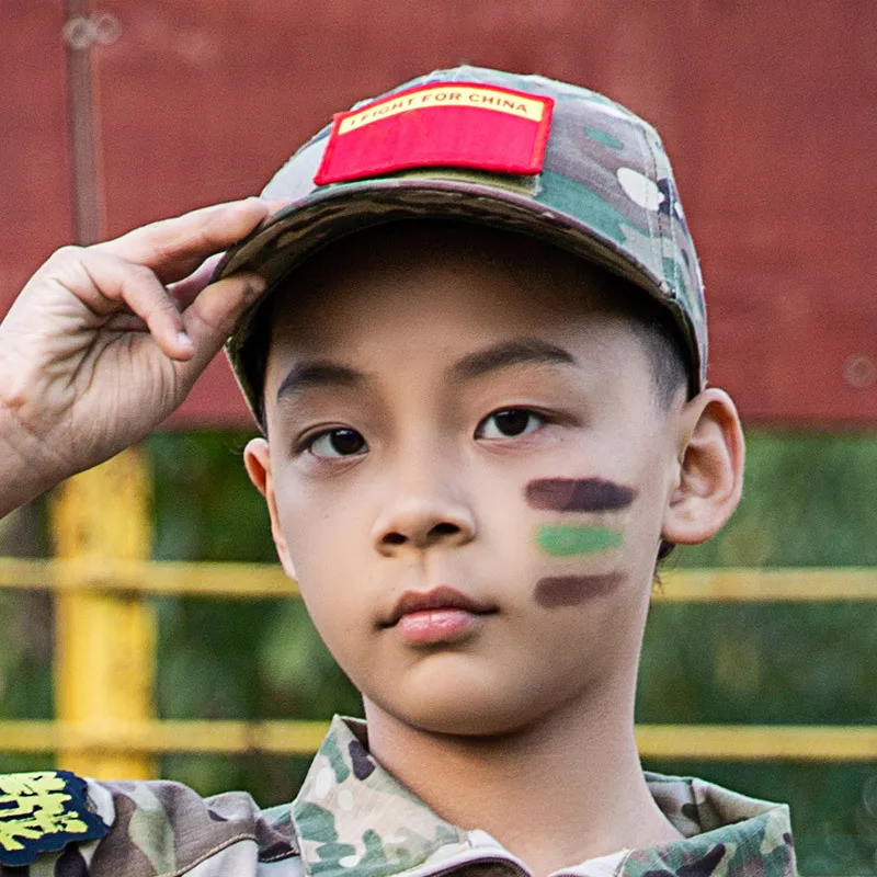 Детская тактическая камуфляжная кепка в стиле милитари Регулируемая Кепка для