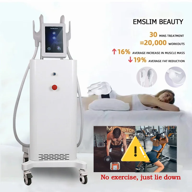 

Ems Body Sculpt RENASCULPT 2 Handle 7 Tesla Hi EMS Emt Muscle Stimulator Slimming Machines Circslim TeslaSlim Emsliming