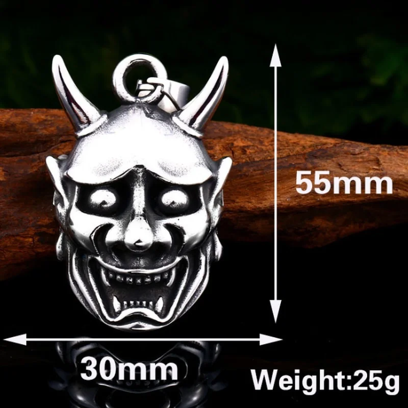 Мужские Винтажные ожерелья с подвеской в виде черепа Angry Demon для мужчин ожерелье