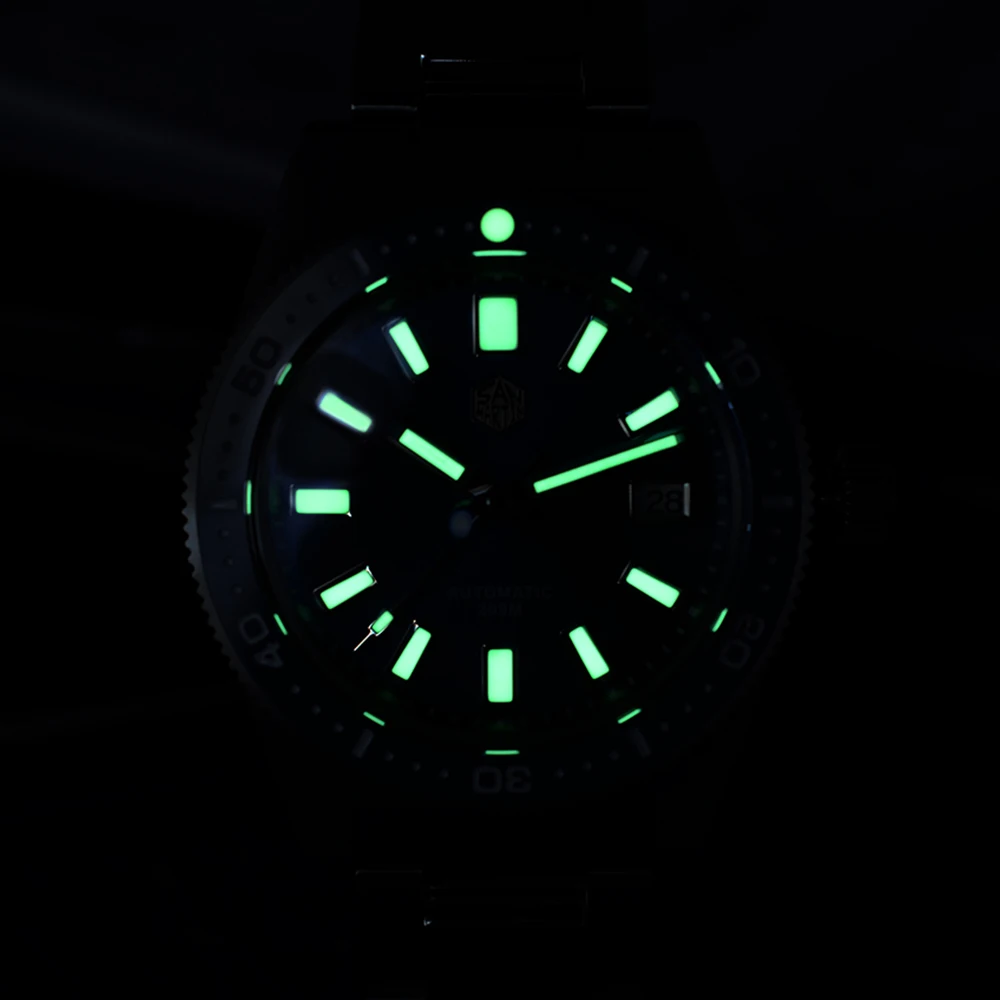 

San Martin 62MAS V4 Stainless Steel Dive Automatic Men Watches Sapphire 200M Waterproof Luminous Wrist watch Relojes Para Hombre