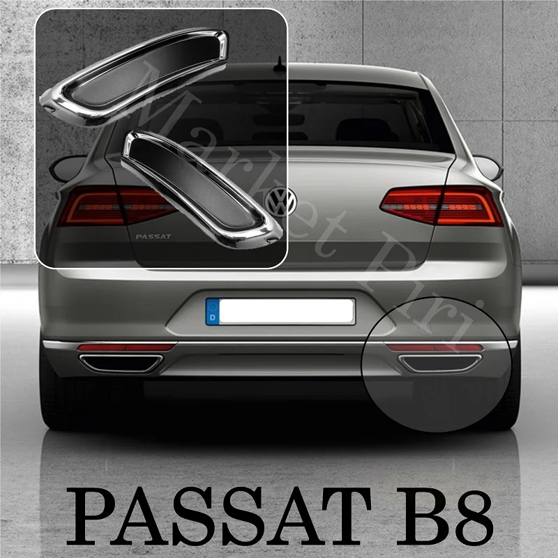 Рамка диффузора выхлопных газов Passat B8 из нержавеющей стали VW 2015 2019 автомобильные