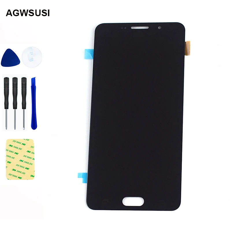For Samsung Galaxy A7 2016 LCD Screen A710 A710F Display Panel Touch Digitizer Sensor Assembly | Мобильные телефоны и