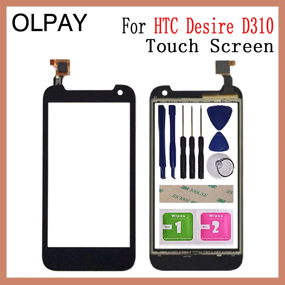 

Мобильный телефон стекло для сенсорного экрана 4,5 "для HTC Desire 310 D310, сенсорный экран с дигитайзером, панель, запасные части и инструменты