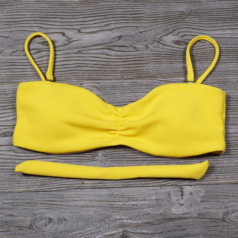 

Solid Sexy Bikini 2021 New Push Up Swimwear Women Floral Print Bikini Set Swimsuit Bathing Suit Beachwear Biquini Two Piece