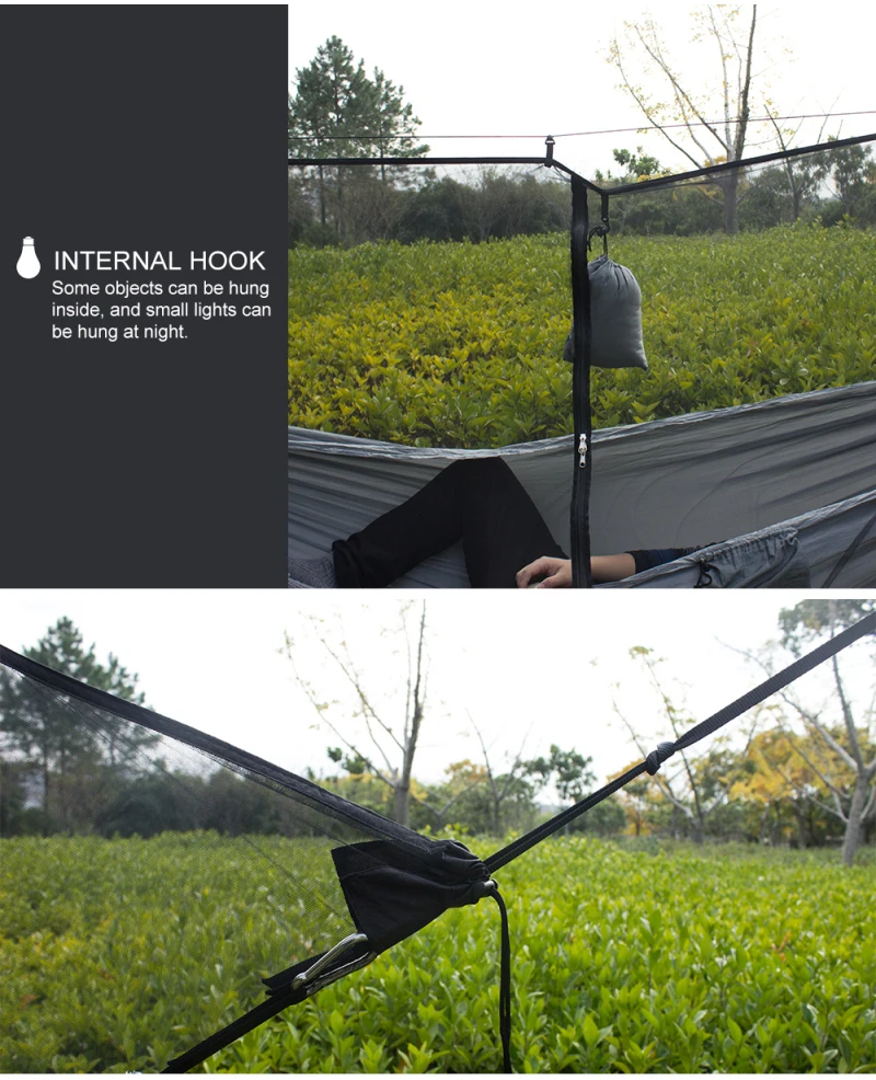 Сетка от комаров для походов кемпинга сетка двухместного гамака подвесная