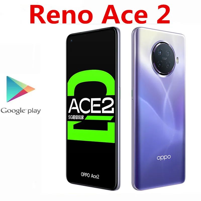 Фото Смартфон Oppo Reno Ace 2 5G Android Snapdragon 865 12 Гб ОЗУ 256 ПЗУ 65 Вт зарядное устройство 4000 мАч 90