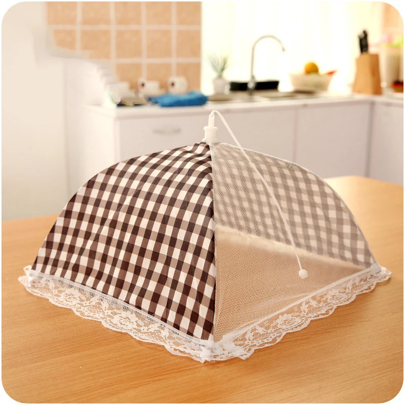 

Four Colors Portable Umbrella Style Food Anti Mosquito Meal Lace Table Cover Home Using Food Cover Kitchen Gadgets Cooking Tools