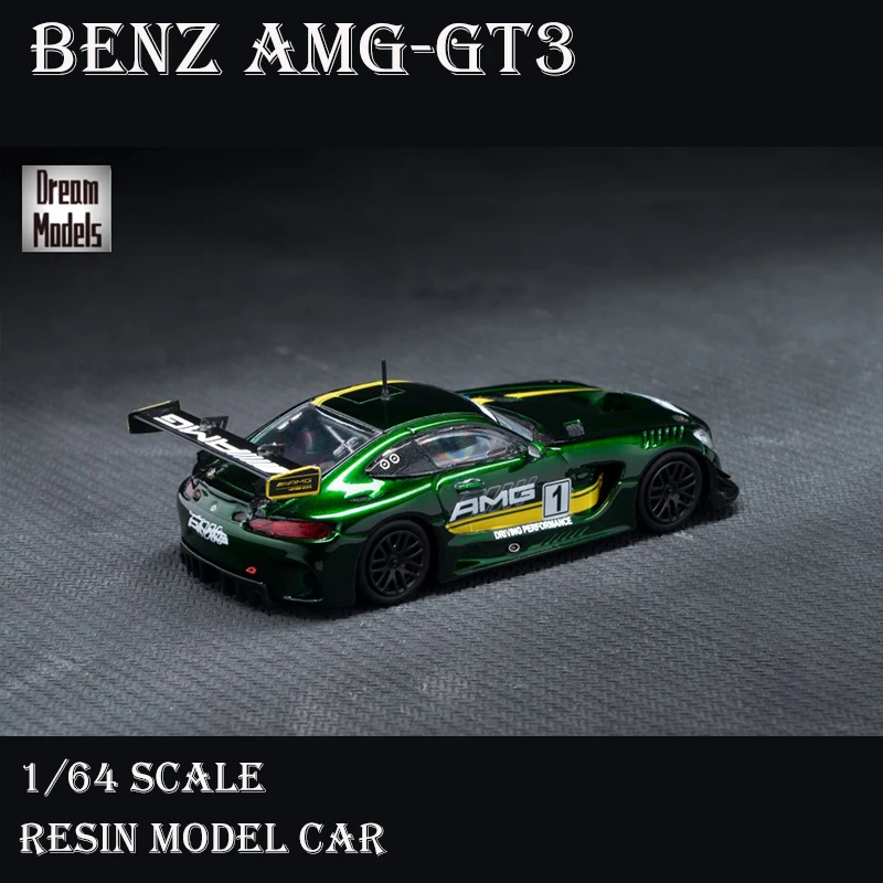 Pre-Order Dream Models 1/64 Model Car Benz AMG-GT3 Die-cast Resin Vehicle Display Collection - Limited 299 PCS | Игрушки и хобби