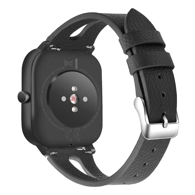 Высококачественный мягкий кожаный ремешок для xiaomi huami amazfit GTS Bip lite 20 мм ремень