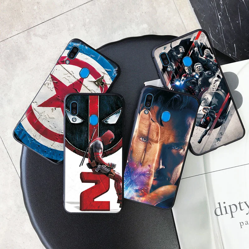 Чехол для телефона для samsung Galaxy A10 A20E A30 A40 A60 чехол бампер для samsung A50 A70 черный чехол ТПУ чехол A30S A50S A70S A2 ядро