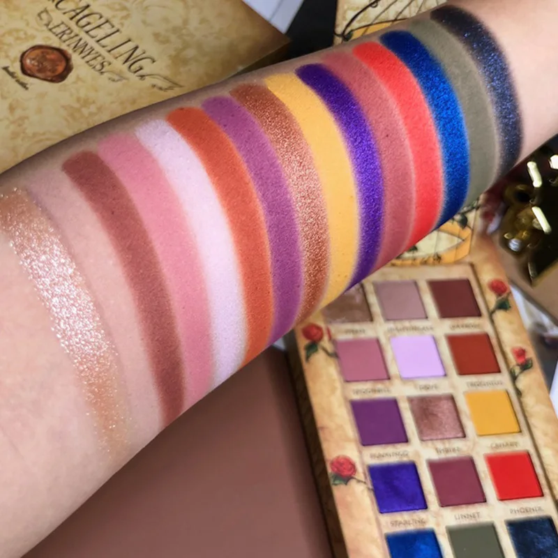 Сияющие матовые тени для век Cageling 15 цветов Палетка макияжа нюдовые натуральные