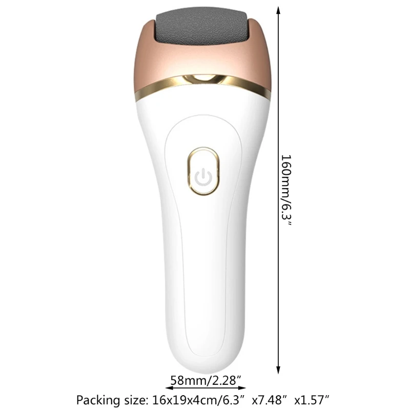

Electric foot callus rechargeable foot file with 3 grinding heads and waterproof foot care tools