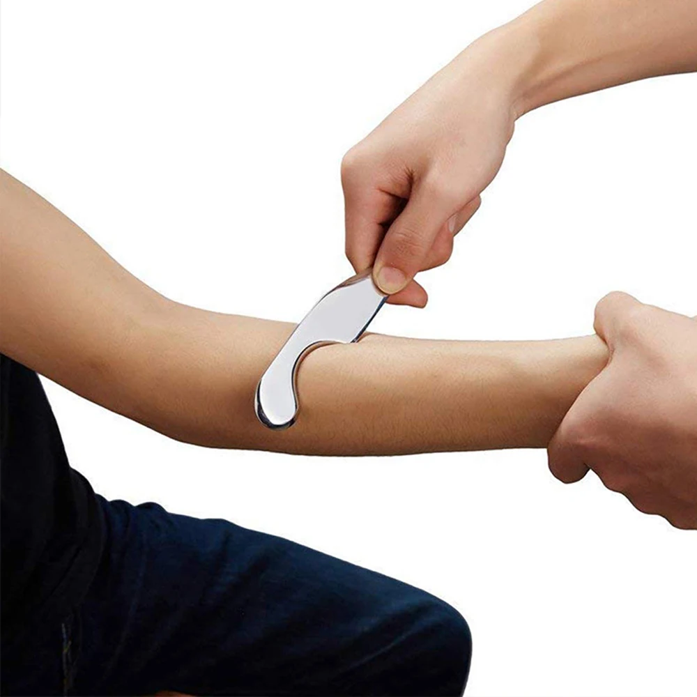 Meridian Massager Medical Stainless Steel Physiotherapy Fascia Knife Relax Muscle Promoting Blood Circulation Scraping Plate | Красота и