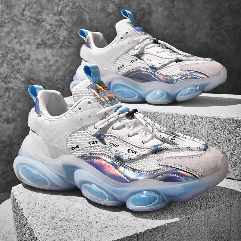 

Массивные кроссовки, мужская повседневная обувь, искусственная кожа, высококачественные мужские кроссовки для бега, 45 летние дышащие мужск...