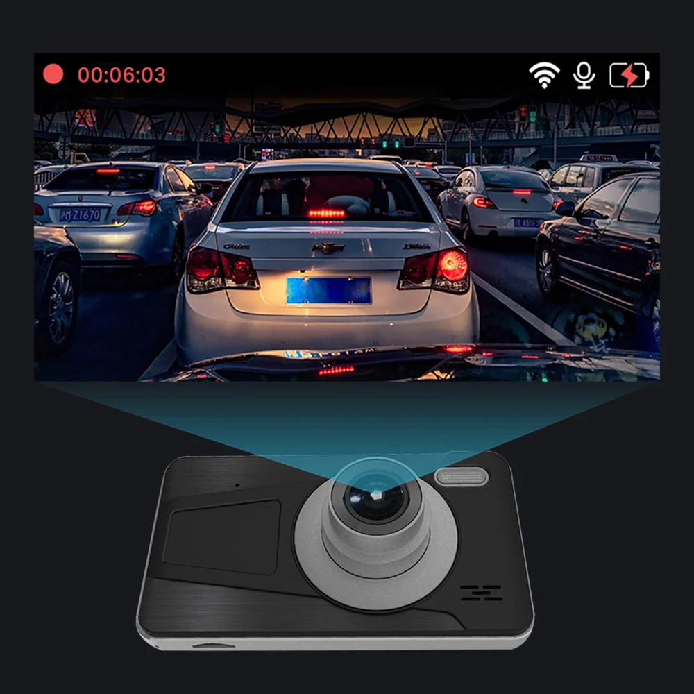 AOSHIKE 4 0 "Автомобильный видеорегистратор Камера кассовый 1080P HD ночное видение