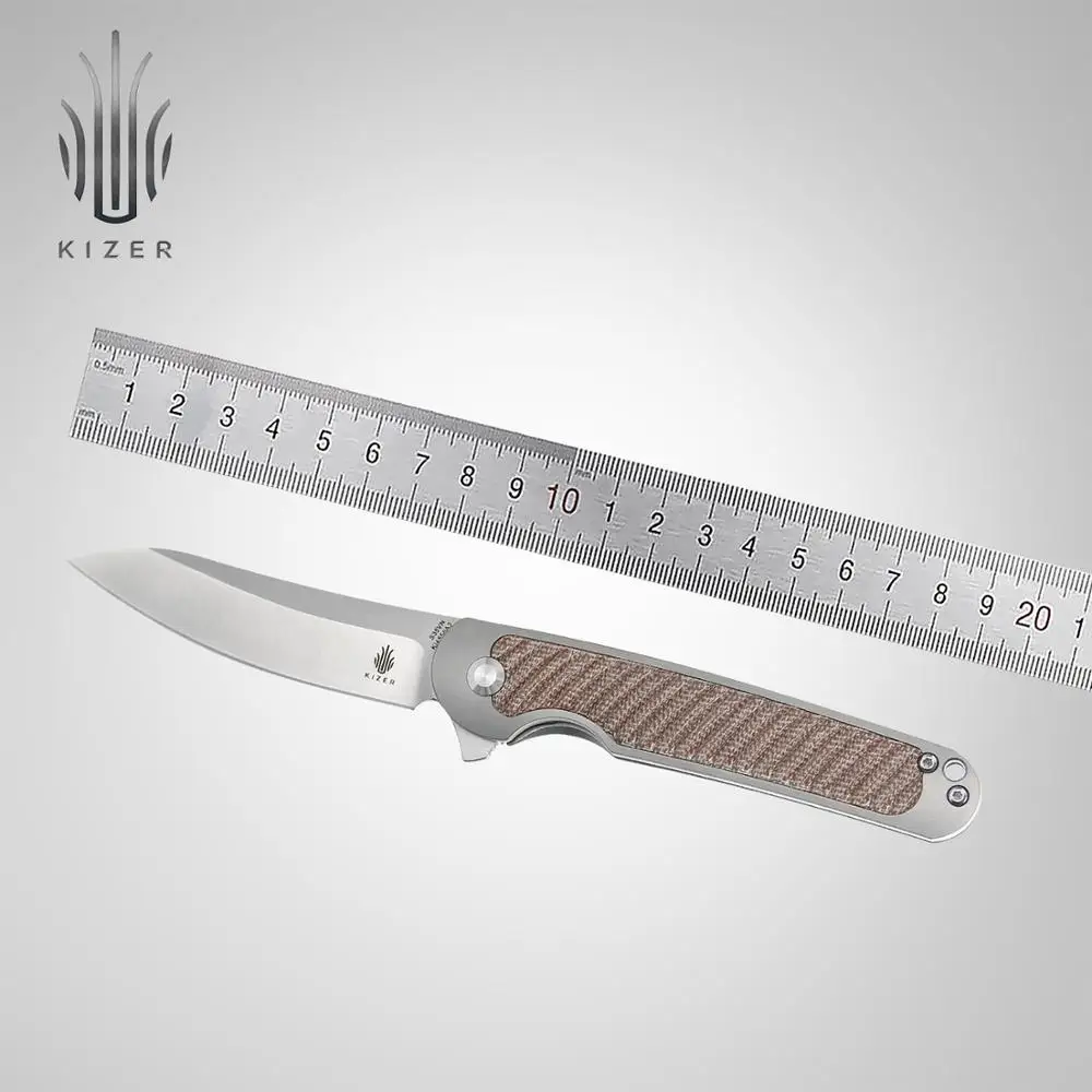 Складной нож Kizer KI4556A3 клатч Новое поступление 2020 года титан + ручка Микарта со