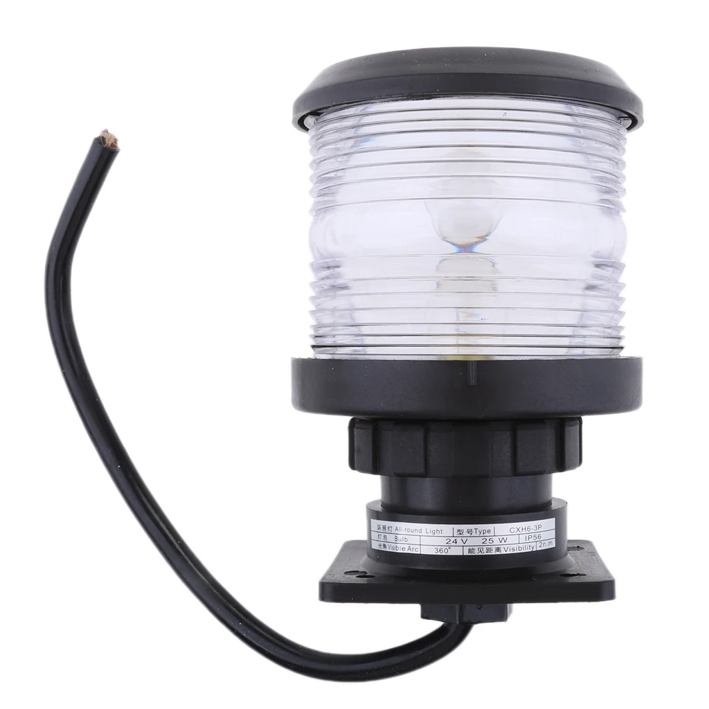 

24V 25W Anchor NAV LIGHT Boat Marine Fixed Mount 360 Degree All-Round