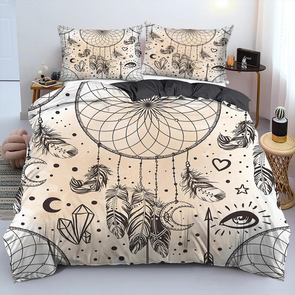 Комплект постельного белья в богемном стиле с пододеяльником и наволочкой 2/3 шт. |