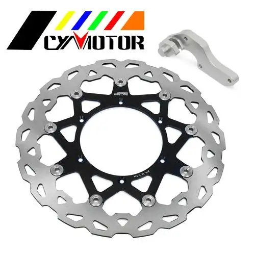 320мм плавающая тормозная дискета с кронштейном для мотоцикла YAMAHA WR 125 250 250F YZ250 WR400F YZ400F WR426F YZ426F WR450F YZ450F.
